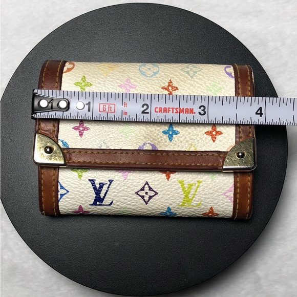 Louis Vuitton Murakami White Multicolor Porte Monn Card Holder(Date Code:MI0043) - Picture 9 of 17